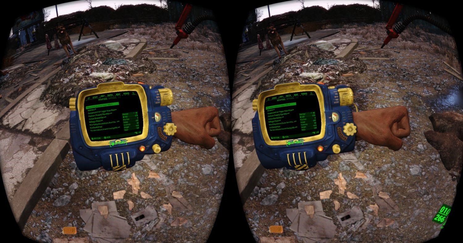 Pipboy Hand VR - возможность видеть руку в VR